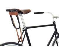 oopsmark Support en Cuir pour antivols en U Kryptonite pour vélos - Se Fixe aux Rails du siège U-Lock - Cuir Brun Clair
