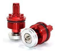 OOPUHKSY Bouchon Fourche Précharge Boulon Fourche Réglable pour Kawasaki Z650 Z750 ER6N ER6F pour Ninja 650R 400R ER4F pour Vulcan S650 ZRX 400 Zephyr 750 (Red)