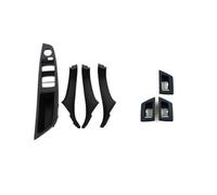 OOPUHKSY Couvercle De Panneau De Poignée De Porte Intérieure Latérale Accessoires Pour Série 5 F10 F11 F18 520 523 525 528 530 Pilote LHD (Black-7PCS)