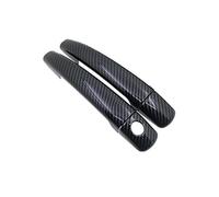 OOPUHKSY Fibre De Carbone Noire Pour Peugeot Pour Partner 2009 2010 2011 2012 2013 2014 2015 2016 2017 Poignée De Porte Accessoires De Voiture(Handle 2 Door)