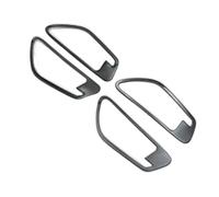 OOPUHKSY Pour Hyundai Pour Tucson NX4 2021 2022-2024 Hybride Pour N Line Accessoires Garniture Couvercle Bol Poignée De Porte Intérieure De Voiture (A Black)