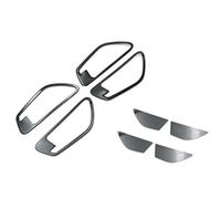 OOPUHKSY Pour Hyundai Pour Tucson NX4 2021 2022-2024 Hybride Pour N Line Accessoires Garniture Couvercle Bol Poignée De Porte Intérieure De Voiture (A and B Black)