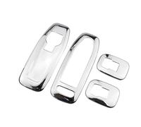 OOPUHKSY Pour Peugeot 2008 2014 2015 2016 2017 2018 2019 Autocollant Garniture De Couvercle De Panneau De Commutateur Lève-vitre Voiture Intérieure (Chrome silver)