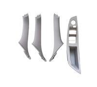 OOPUHKSY Pour Série 5 F10 F11 520i 523i 525i 528i 535i 4 Pièces RHD Couvercle De Lève-vitre De Porte Intérieure Garniture De Poignée De Traction De Porte (Model B Gray)