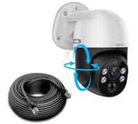 OOSSXX (PoE 4K PTZ Extend Camera) Audio 2 voies 4K/8.0 Mpix PTZ PoE Système de caméra de sécurité extérieure à domicile Caméras IP filaires de vidéosurveillance extérieure