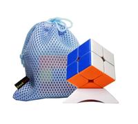 Oostifun 249 V2 2x2 Autocollant 2x2x2 Cube Puzzles Brain Teasers Vitesse Cube Casse-tête Twist Puzzle