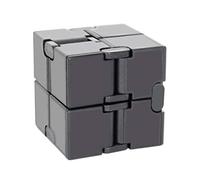 Oostifun FunnyGoo Jouet Cube Infini Couleur Noire, Jouet Puzzle 3D Infinity Doigt Soulagement du Stress et de l'Anxiété, Jouets Killing Time Casse-tête pour Adultes et Enfants