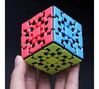 Oostifun Gear Cube 3x3 Puzzle Cube 3x3x3 Cube Cerveau Teaser Twisting Jouet Multicolore