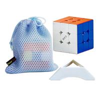 Oostifun M Pro 3x3x3 Jingying Version Cube Puzzles Twist Lisse Puzzle Brain Teaser Surface Mate 7 Niveaux d'empattement de réglage du Puzzle avec Un trépied et Un Petit Sac (Multicolor)