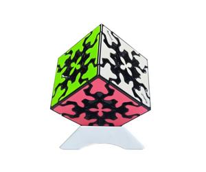 Oostifun MO FANG GE 3x3x3 Gear Cube 5.7cm 3x3 Puzzles Smooth Twist Puzzle Black Patch Brain Teaser avec Un trépied (Noir)