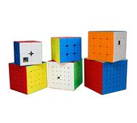 Oostifun MoYu MOFANGJIAOSHI Cubing Classroom MFJS Meilong Specific Cube Bundle 2x2 3x3 4x4 5x5 6x6 7x7 Cube Smooth Puzzles Cube Set + Six trépieds de Cube (Multi Color)
