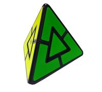 Oostifun Pyraminx Duo Irrégulière Pyraminx Cube Pyramide Triangle Quatre Axes Tetrahedron Puzzle Brain Teaser (Noir)