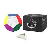 Oostifun ShengShou Gigaminx Megaminx Dodécaèdre 9 x 9 x 12 cm Gigaminx Megaminx 12 Cubes de surface avec difficulté difficile, avec support de dés, sans autocollant