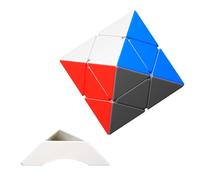 Oostifun Shengshou Two-Layer FTO Cube 2x2 Puzzle 8 Faces octaèdre torsadé Profil Quatre Axes Puzzle monocube trépied (Multicolor)