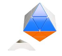 Oostifun Shengshou Two-Layer FTO M Cube 2x2 Puzzle 8 côtés Twist Octahedron Brain Teaser de Forme spéciale avec Un trépied de Cube (Multicouleur)