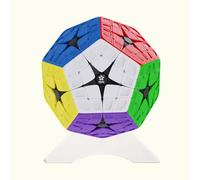 Oostifun YuXin HuangLong 4 x 4 x 12 Megaminx Dodécaèdre 4 x 4 Quatre couches Gigaminx Megaminx Cube 12 cubes de surface sans autocollant (édition M)