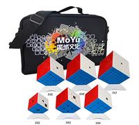 Oostinfun gobus moyu mofangjiaoshi Speed Puzzle Cube Series avec étui Portable: 2X2 3x3 4x4 5x5 6x6 7x7 Magic Puzzle Cube Puzzle Set, 6 Puzzles Set, Pas d'autocollant Cadeau Set