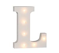 OOTB 57/6085 Lettre en Bois LED, 1 W, Blanc, 16 x 3 x 16 cm