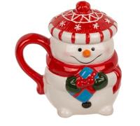 ootb Coffret Tasse et Couvercle Bonhomme de Neige Funny Snow Man