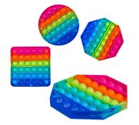 ootb Fidget Pop Toy Rainbow Anti Stress Bubble Pop Tendance Push it Forme Géométrique