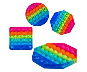 ootb Fidget Pop Toy Rainbow Anti Stress Bubble Pop Tendance Push it Forme Géométrique