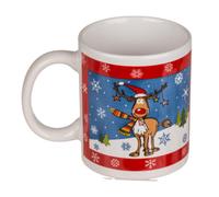 OOTB Gobelet rouge/bleu Père Noël Bonhomme de neige
