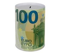 Grande tirelire - Métal - Pour pièces - XXL - Motif billet de 100€