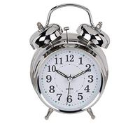 OOTB Réveil métallique, Métal, Argent, 7.5 x 5.5 x 8.5 cm