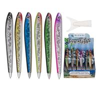 ootb Un stylo bille poisson - Couleur aléatoire - Sardine, appât de pêche, insolite et amusant