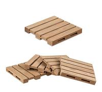 ootb Une Palette en Bois - sous-Verre ou Dessous de Plat carré, sous-bock décoratif