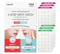 #OOTD Caredermthin Lot de 144 patchs coréens pour soins de la peau en 2 étapes pour soins ciblés des imperfections - Pré et post-soins