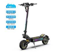 OOTD T10 Pro - Trottinette électrique pliable - Double moteur 1300 W*2 - Batterie 52 V 23,4 Ah - 65 km/h - Autonomie de 70 km
