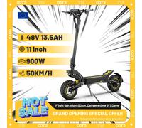 OOTD T10 Scooter électrique moteur de pointe 900W 48V 13.5AH grand ensemble ville Scooter électrique LED ensemble pour 11 pouces OOTD T10 13.5AH BYW