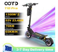 OOTD T10PRO Trottinette électrique moteur 2600W, 60 km/h, batterie lithium 52V 23.4Ah, éclairage ambiant, frein hydraulique OOTD T10PRO