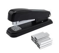 OOTDAY Agrafeuse avec 750 agrafes, agrafeuse de bureau pour salle de apacité de 25 feuilles, utilisation lisse, modes de reliure, agrafeuse moyenne durable pour la maison, l'école, le bureau