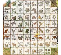 OOTSR 60 Animal Pochoirs de Peinture Meuble, Pochoirs de Peinture de Faune Licorne Chat Chien, Modèle de Pochoir pour DIY Scrapbooking Bois Meubles Mur Maison Décor
