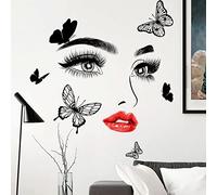 OOTSR Autocollants muraux pour femmes inspirantes, Autocollants Papillons Stickers Muraux pour Femmes Filles Chambre Salon Salon De Beauté Yoga Studio Décor À La Maison