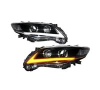 Oougjvce Voiture Phare Avant Phares De Projecteur LED Complet Pour Toyota Pour Corolla 2011 2012 2013 Feux Avant Plug-n-Play DRL Avec Clignotants Séquentiels Feux Avants