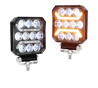 Oougjvce Voiture Phare Avant Projecteur De Travail À LED 4 Pouces Angel Eyes Super Bright Worklight 160W 16000LM Offroad Fog Light Pour Camion SUV Boat Work Light 6000K 30V Feux Avants(2 Piece)
