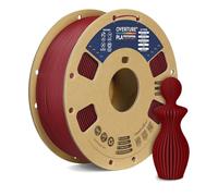 OOVERTURE PLA+ Filament Imprimante 3D 1.75mm, Ténacité PLA professionnelle, PLA plus Filament 1kg (2.2lbs), Précision Dimensionnelle +/- 0,02mm(Vin)