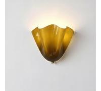 OOWOKS E27 Applique murale coquillage intérieur blanc Applique murale créative en verre coloré 3000K Lumière chaude Lampe de chevet vintage Applique murale décorative Veilleuse Lampe coquillage,Vert