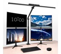 OOWOLF Lampe de bureau LED Full Spectrum - 24W 81.5 cm Lampe de table avec contrôle gestuel et télécommande 5 modes de couleurs anti-éblouissement pour la maison, le bureau, la production vidéo