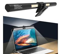 OOWOLF Lampe de moniteur d'ordinateur portable, lampe d'écran USB à double lumière, lampe de bureau à écran 33cm fonction de mémoire de luminosité dimmable, soin des yeux / 3 températures de couleur