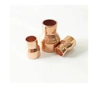 OOYIALET 19mmX10mm Inner Diameter Copper End Feed Straight Reducing Coupling Plumbing Fitting Scoket Weld Water Gas Oil
