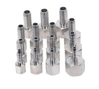 OOYIALET 1PC 304 Stainless Steel 1/2" BSP Female Thread to Hose 10MM Tube Tail Reducer Joint Coupling