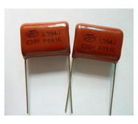 OOYIALET 20pcs CBB 394 630V 394J CBB21 0.39uF 390nF P20 Metallized Polypropylene Film Capacitor