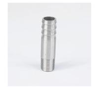 OOYIALET 2pc 1/4" BSPT Male x Fit 1/2" I/D Hose Barb 304 Stainless Pipe Fitting Hosetail Connector Water Gas Oil