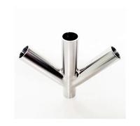 OOYIALET 45mm 1.75" Pipe OD Butt Welding Oblique Y-Shaped 4 Way SUS 304 Stainless Fitting Spliter Homebrew Beer Wine