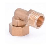 OOYIALET Brass 90 Degree Elbow DN15 1/2" Female to Male Union Pipe Fitting Adapter Coupling Connector