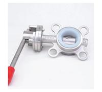 OOYIALET DN40 1.5" SS304 Stainless Steel Wafer Type Valve Brew Beer Dairy Product